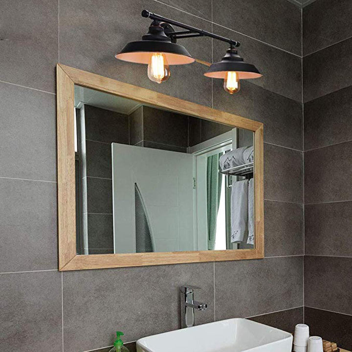 Lisslune | Vintage Industrial Wall Lamp Wall Light 2 Heads Metal Vanity Wall Lights for Bathroom