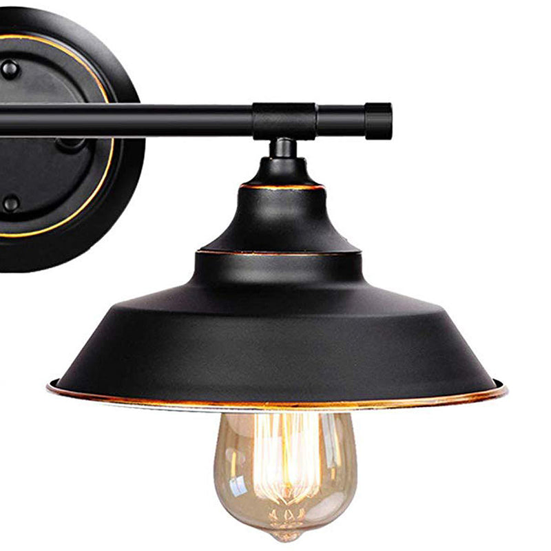 Lisslune | Vintage Industrial Wall Lamp Wall Light 2 Heads Metal Vanity Wall Lights for Bathroom