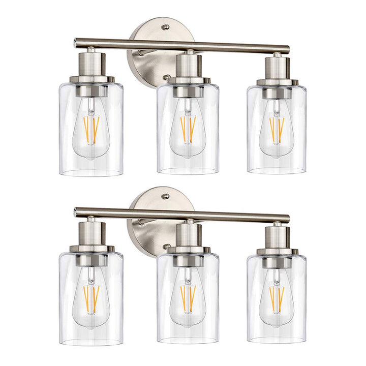 Lisslune | 3 Lights Industrial Vanity Mirror Lights Up and Down Lighting Wall Sconces for the Bathroom