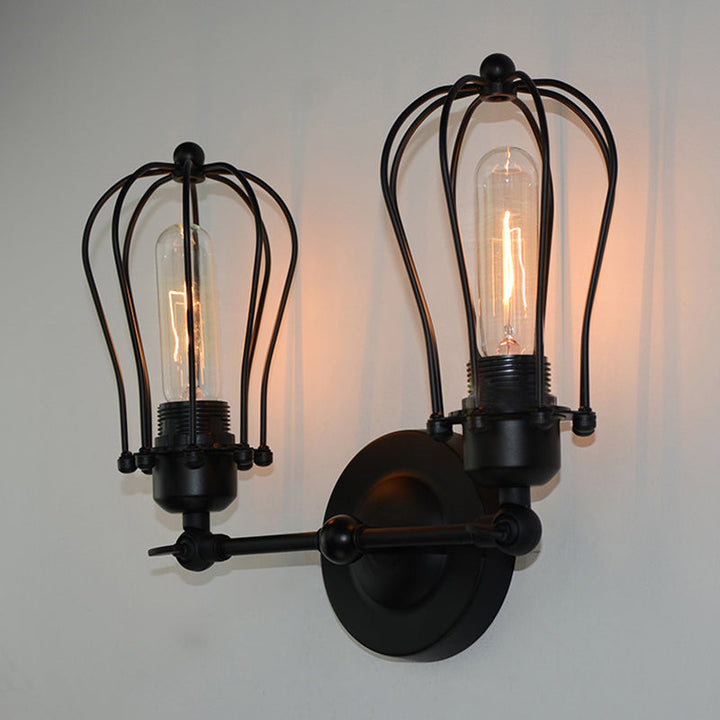 Lisslune | Vintage Double Sink Lighting Industrial Style Wall Mounted Lamp for Bedroom Bathroom
