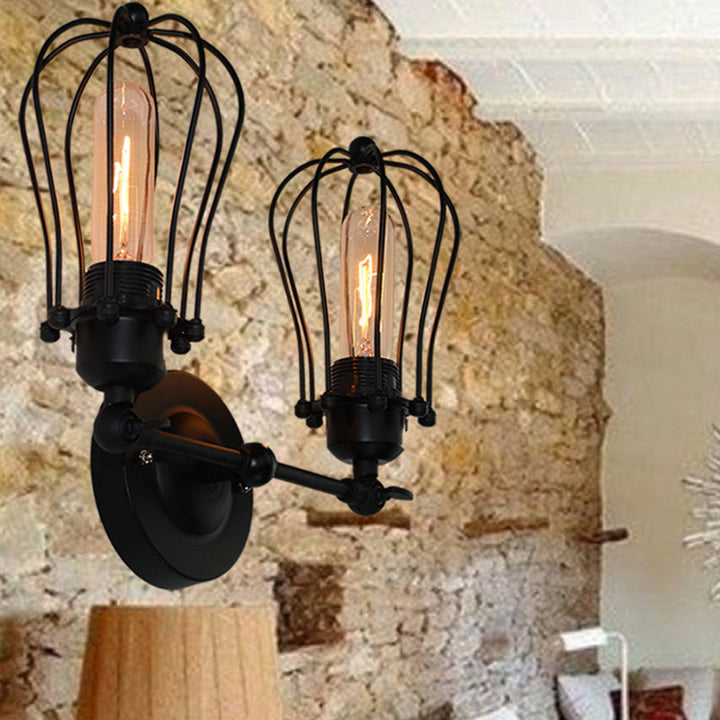 Lisslune | Vintage Double Sink Lighting Industrial Style Wall Mounted Lamp for Bedroom Bathroom
