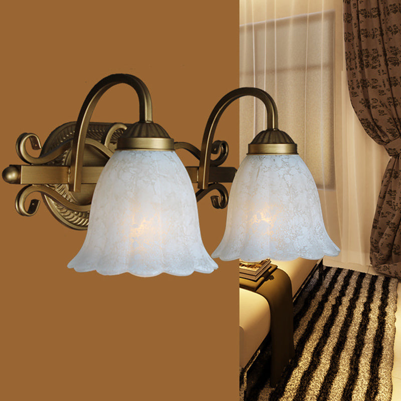 Lisslune | Old Bronze Wall Light Downlight Bronze Wall Mounted Mirror Front