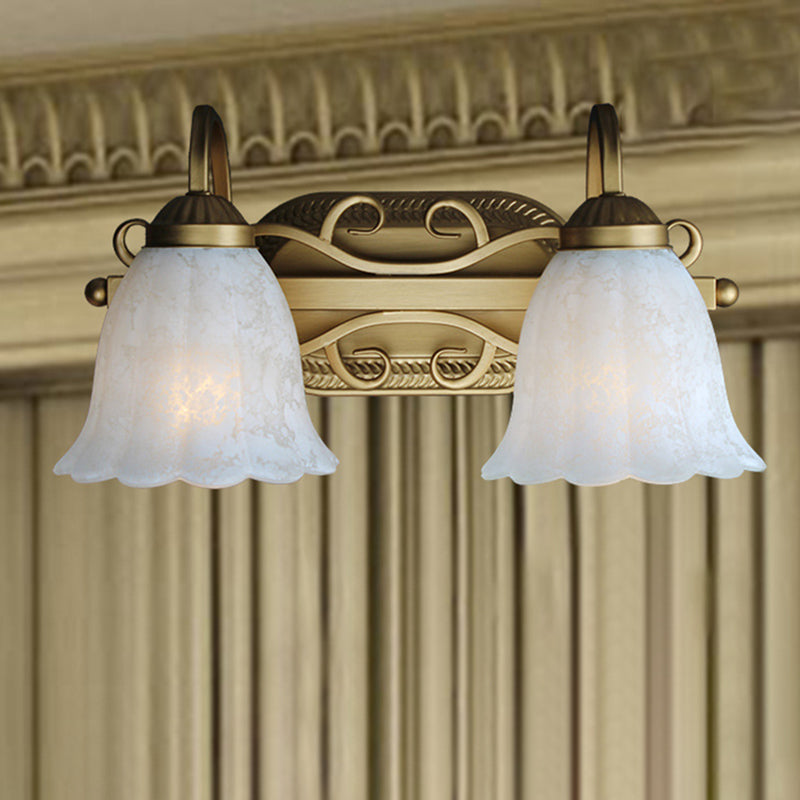 Lisslune | Old Bronze Wall Light Downlight Bronze Wall Mounted Mirror Front