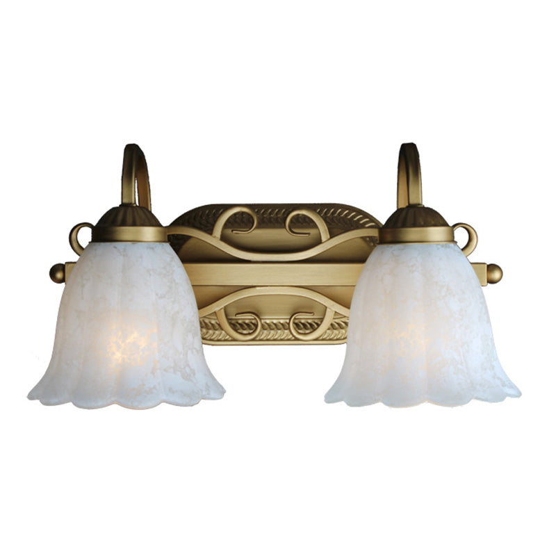 Lisslune | Old Bronze Wall Light Downlight Bronze Wall Mounted Mirror Front