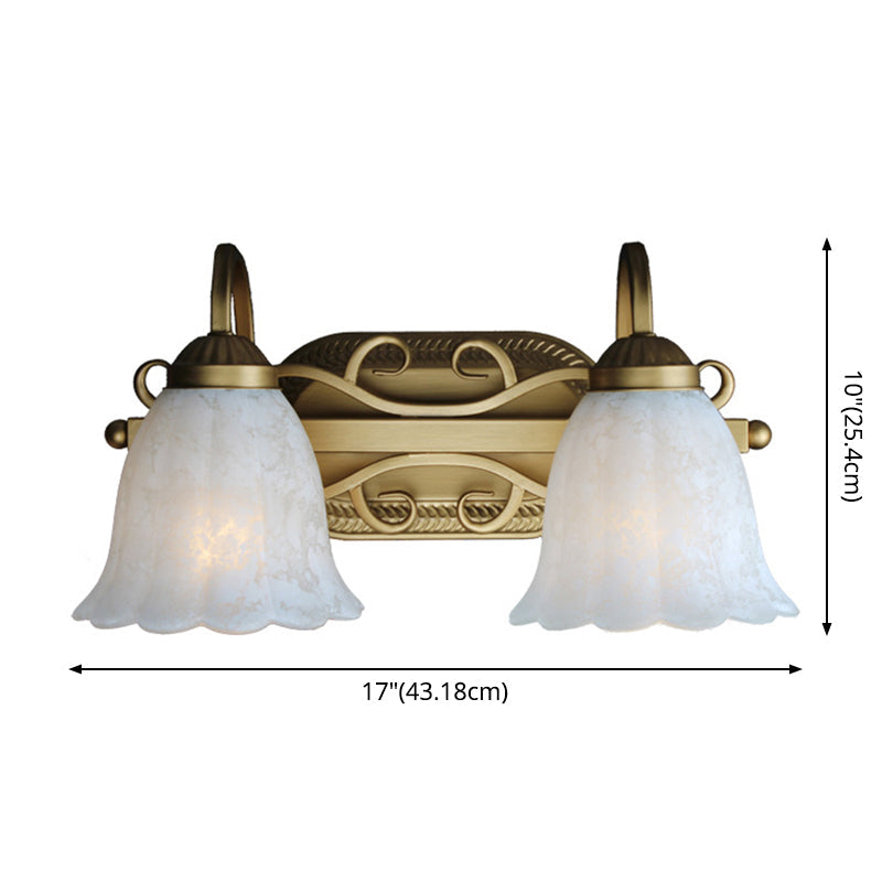 Lisslune | Old Bronze Wall Light Downlight Bronze Wall Mounted Mirror Front