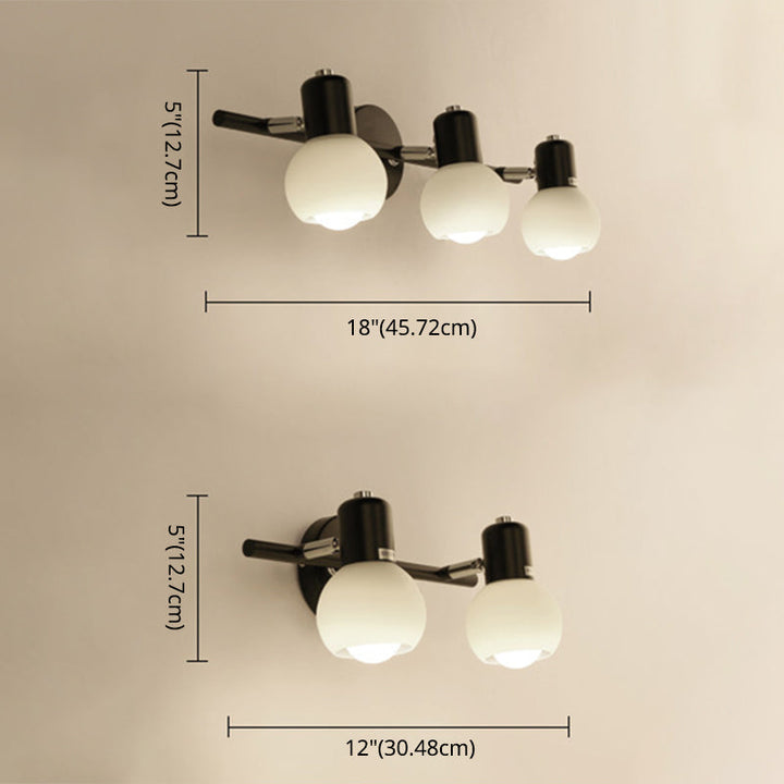 Skørter | Bathroom Vanity Wall Lamps Frosted Glass American Vanity Mirror Lamps for Sink