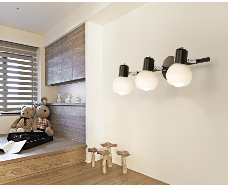 Skørter | Bathroom Vanity Wall Lamps Frosted Glass American Vanity Mirror Lamps for Sink