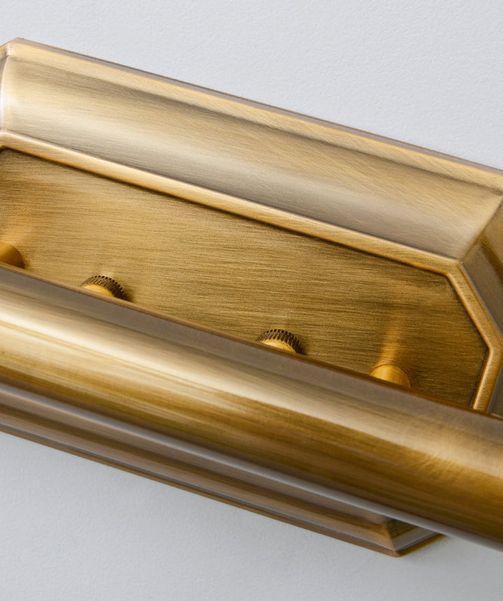 Skørter | American LED Bath Vanity Lighting Brass Bathroom Lighting for Makeup in Matte Glass Shade