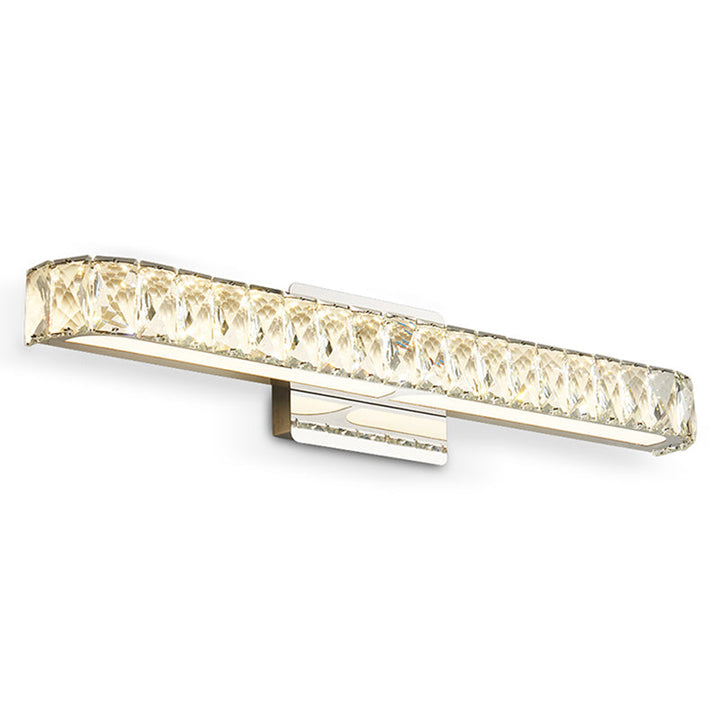 Lisslune | Opulent Inlaid Crystal Vanity Light Fixture Modern Style Vanity Wall Lamp for Bathroom