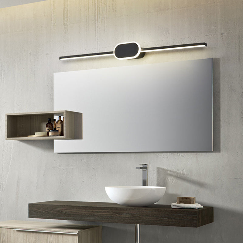 Skørter | Linear Vanity Wall Lamps Modern Minimalist Style Metal Single Vanity Light