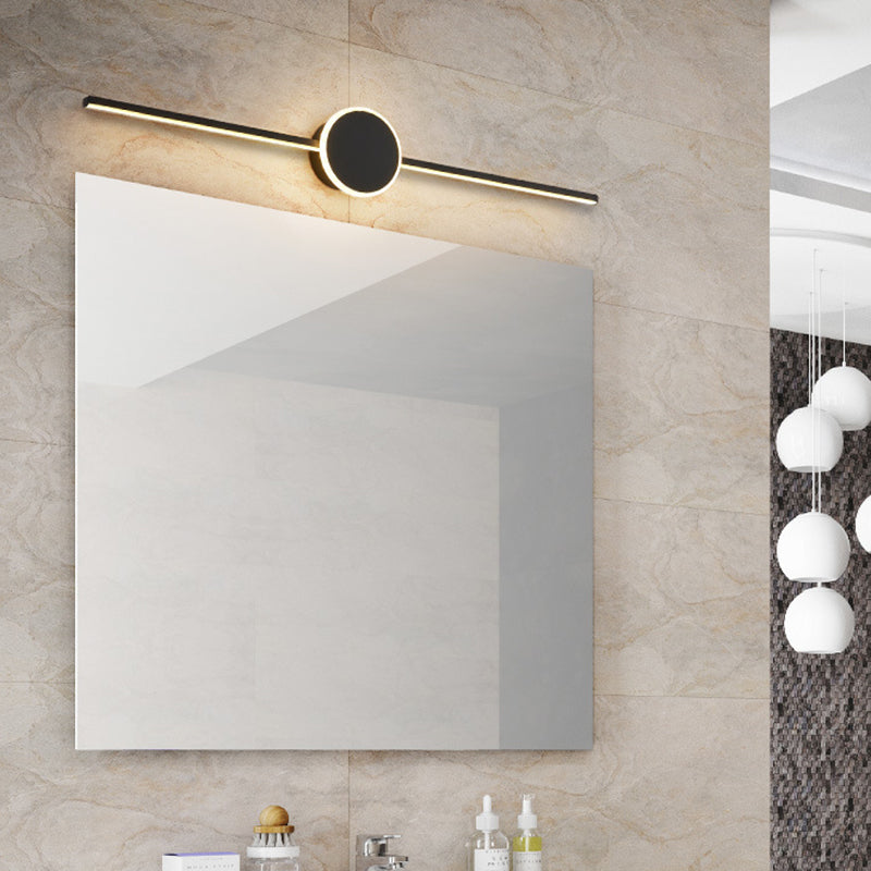Skørter | Linear Vanity Wall Lamps Modern Minimalist Style Metal Single Vanity Light