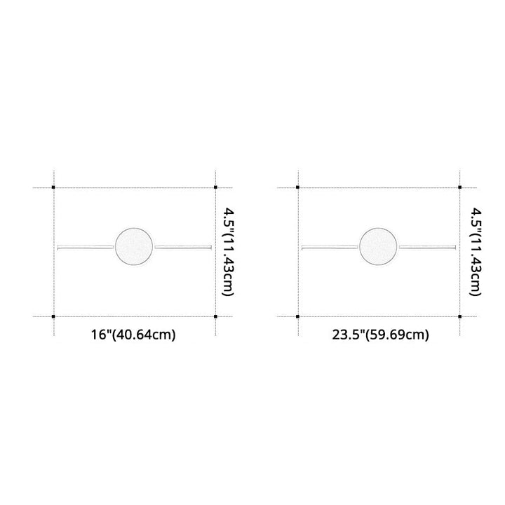 Skørter | Linear Vanity Wall Lamps Modern Minimalist Style Metal Single Vanity Light