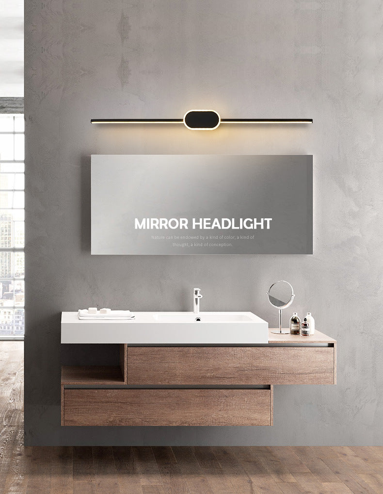 Skørter | Linear Vanity Wall Lamps Modern Minimalist Style Metal Single Vanity Light