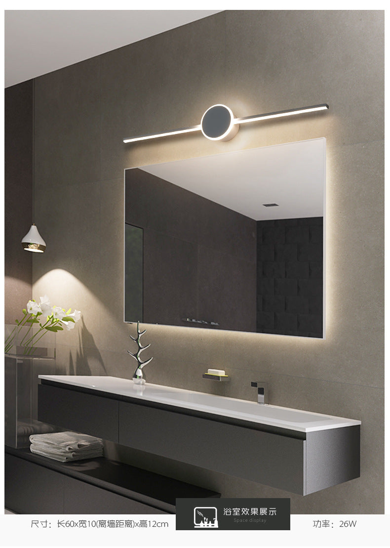 Skørter | Linear Vanity Wall Lamps Modern Minimalist Style Metal Single Vanity Light