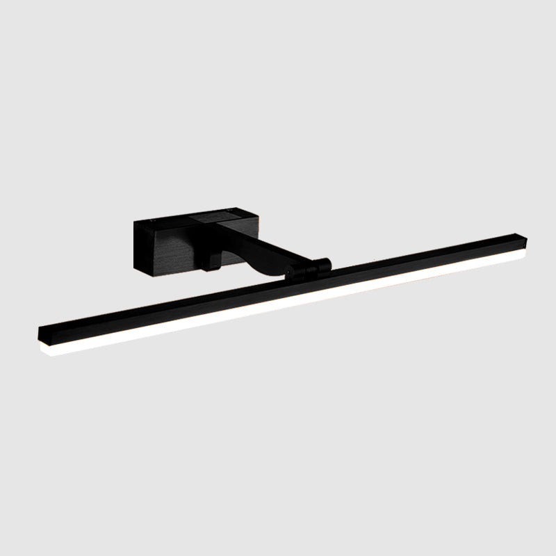 Lisslune | Rectangular Wall Light for the Bathroom Nordic Minimalist Style Metal Single Vanity Lamp