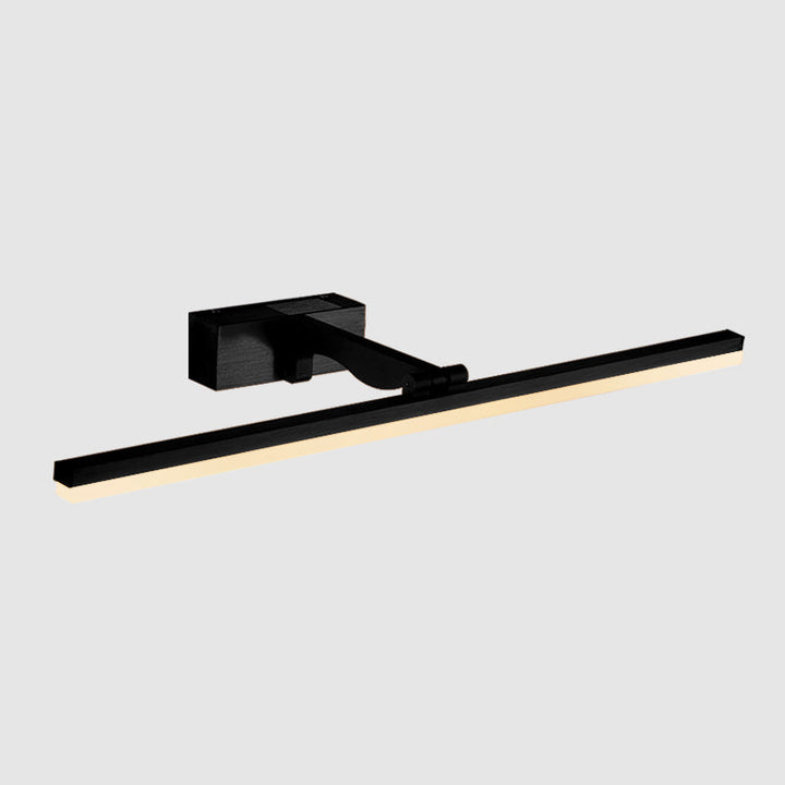 Lisslune | Rectangular Wall Light for the Bathroom Nordic Minimalist Style Metal Single Vanity Lamp