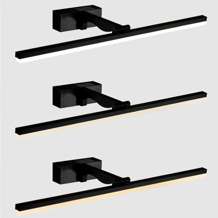 Lisslune | Rectangular Wall Light for the Bathroom Nordic Minimalist Style Metal Single Vanity Lamp