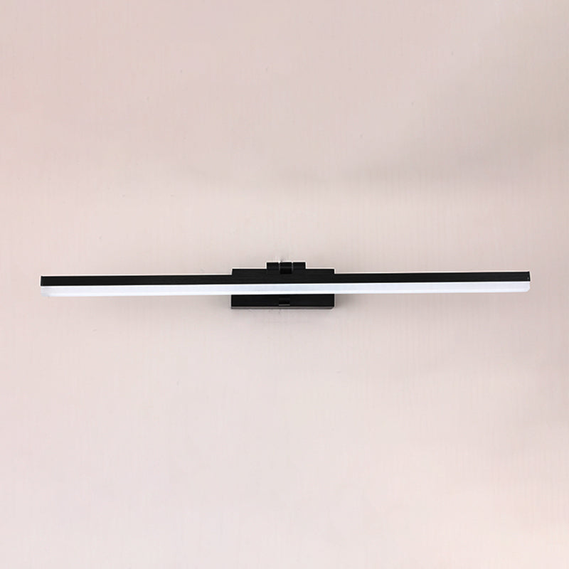 Lisslune | Rectangular Wall Light for the Bathroom Nordic Minimalist Style Metal Single Vanity Lamp