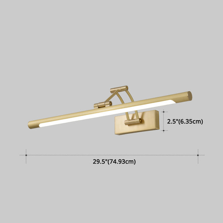 Lisslune | Armed Vanity Wall Lamp Fixtures Modern Luxury Style Copper Single Vanity Light