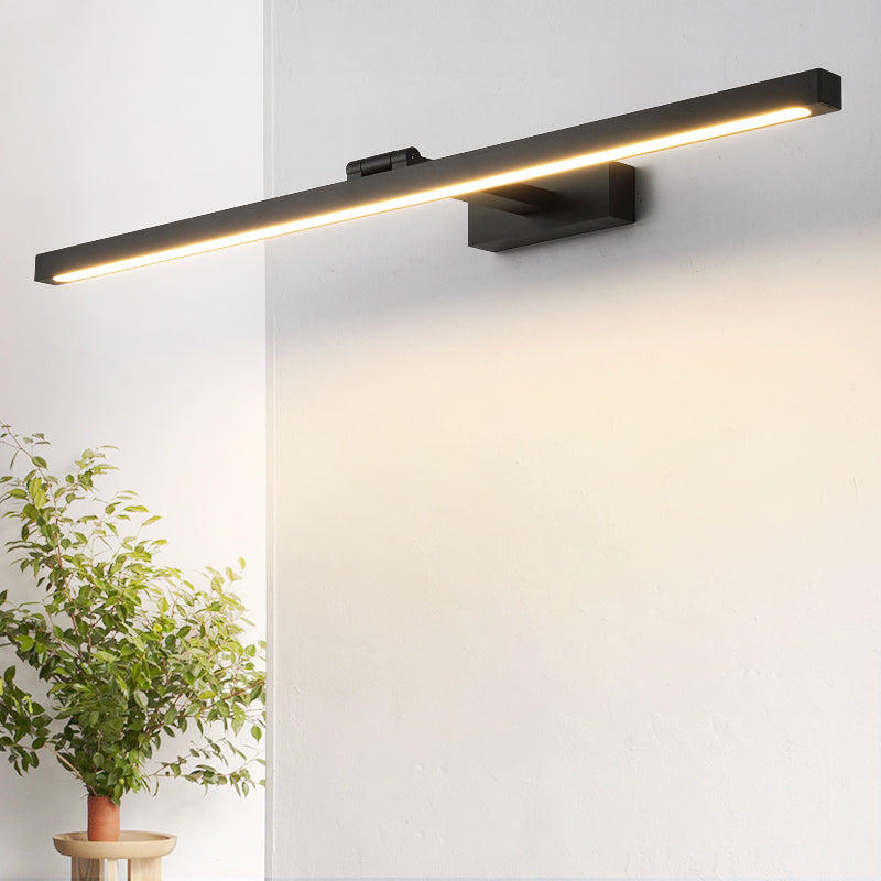Skørter | Rectangular Vanity Wall Lamps Nordic Minimalist Style Aluminium Single Vanity Lamp