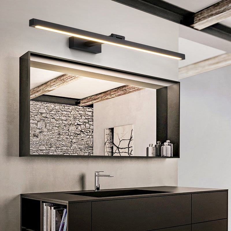 Skørter | Rectangular Vanity Wall Lamps Nordic Minimalist Style Aluminium Single Vanity Lamp