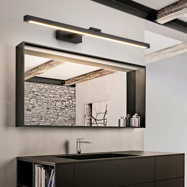 Skørter | Rectangular Vanity Wall Lamps Nordic Minimalist Style Aluminium Single Vanity Lamp