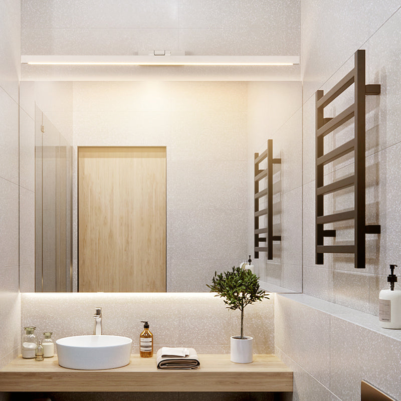 Skørter | Rectangular Vanity Wall Lamps Nordic Minimalist Style Aluminium Single Vanity Lamp