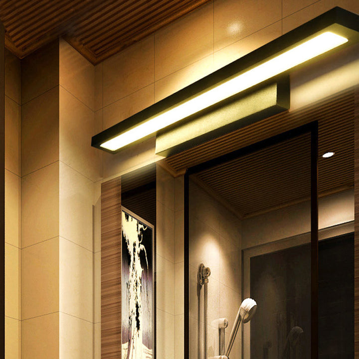 Skørter | Rectangular Vanity Wall Lamp Fixtures Modern Minimalist Style Aluminum Single Vanity Lamp