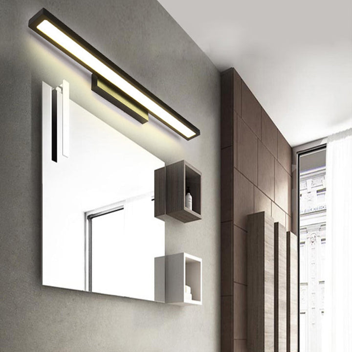 Skørter | Rectangular Vanity Wall Lamp Fixtures Modern Minimalist Style Aluminum Single Vanity Lamp