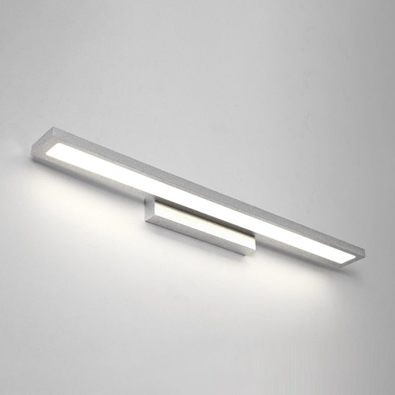 Skørter | Rectangular Vanity Wall Lamp Fixtures Modern Minimalist Style Aluminum Single Vanity Lamp