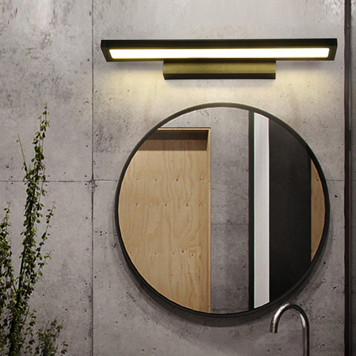 Skørter | Rectangular Vanity Wall Lamp Fixtures Modern Minimalist Style Aluminum Single Vanity Lamp