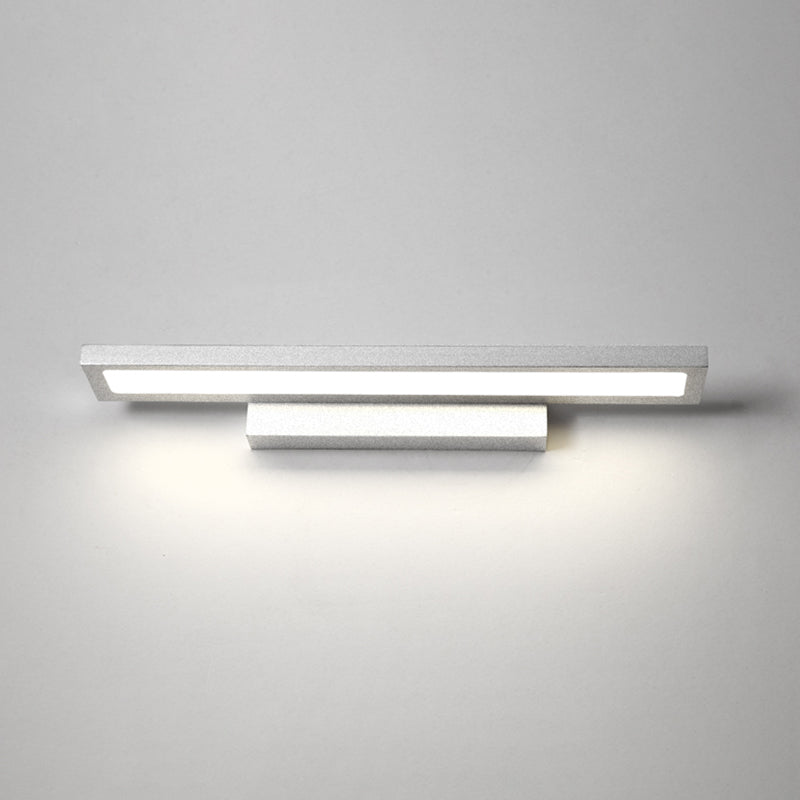 Skørter | Rectangular Vanity Wall Lamp Fixtures Modern Minimalist Style Aluminum Single Vanity Lamp