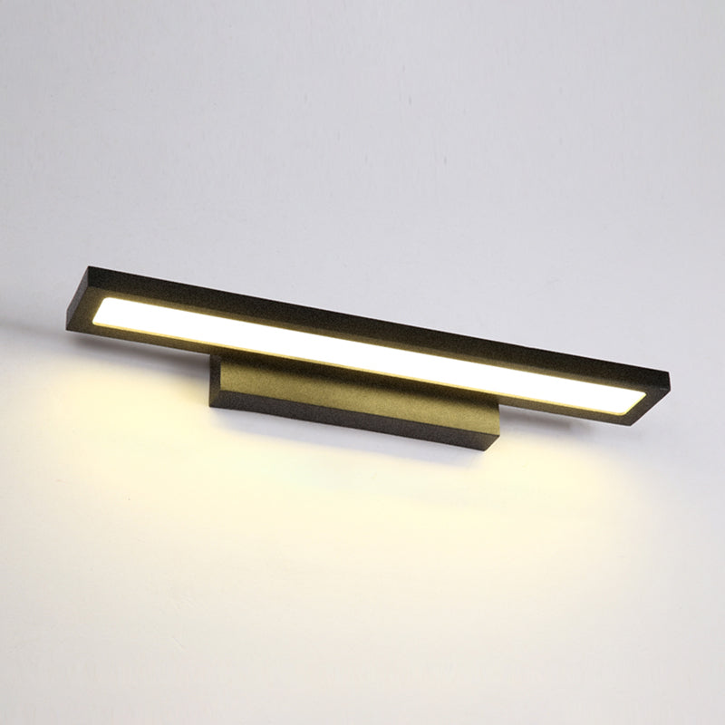 Skørter | Rectangular Vanity Wall Lamp Fixtures Modern Minimalist Style Aluminum Single Vanity Lamp
