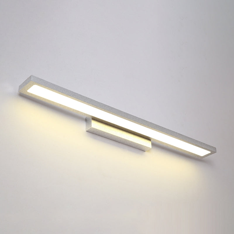 Skørter | Rectangular Vanity Wall Lamp Fixtures Modern Minimalist Style Aluminum Single Vanity Lamp