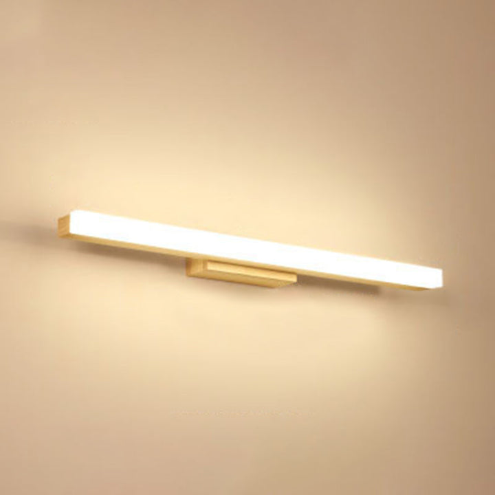 Skørter | Rectangular Wall Lamp Vanity Nordic Minimalist Style Wooden Single Vanity Lamp
