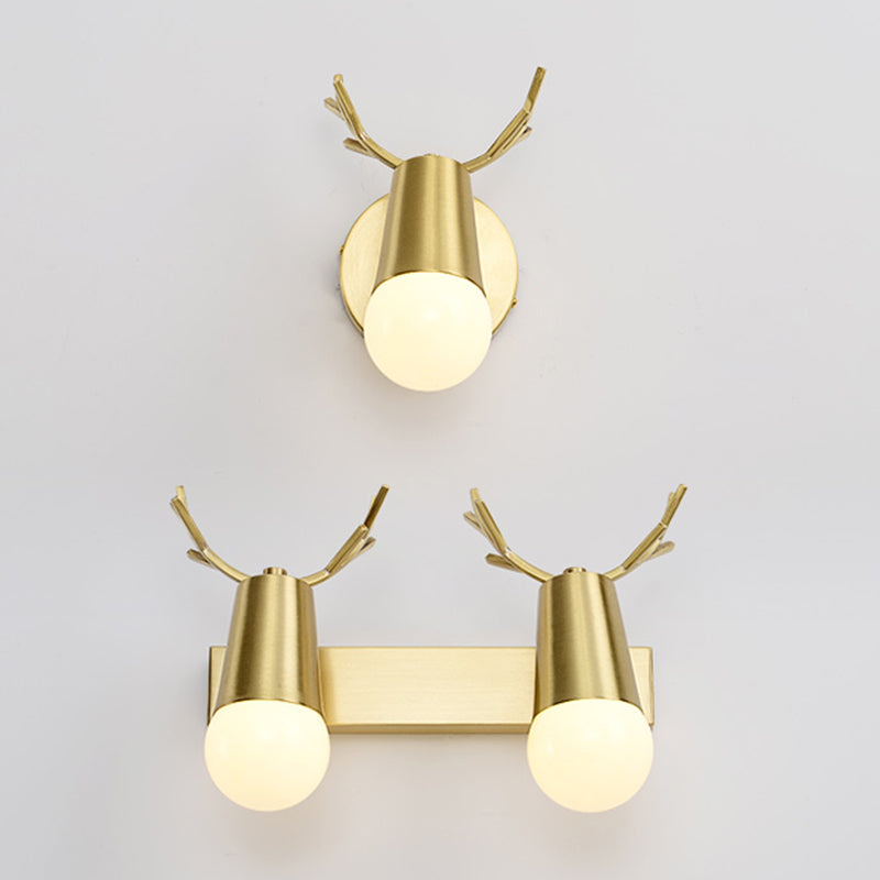 Lisslune | Antler-shaped wall lamp Creative Simple style Copper wall lights