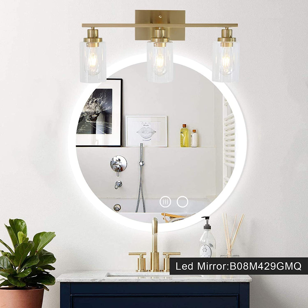 Skørter | 3-Light Cylinder Wall Lamps Fixtures Retro Industrial Style Glass Vanity Light