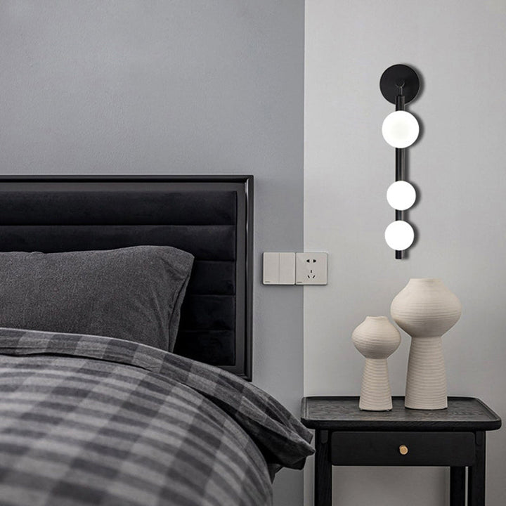 Lisslune | Spherical Wall Vanity Light Modern Luxury Style Glass 3 Light Vanity Light