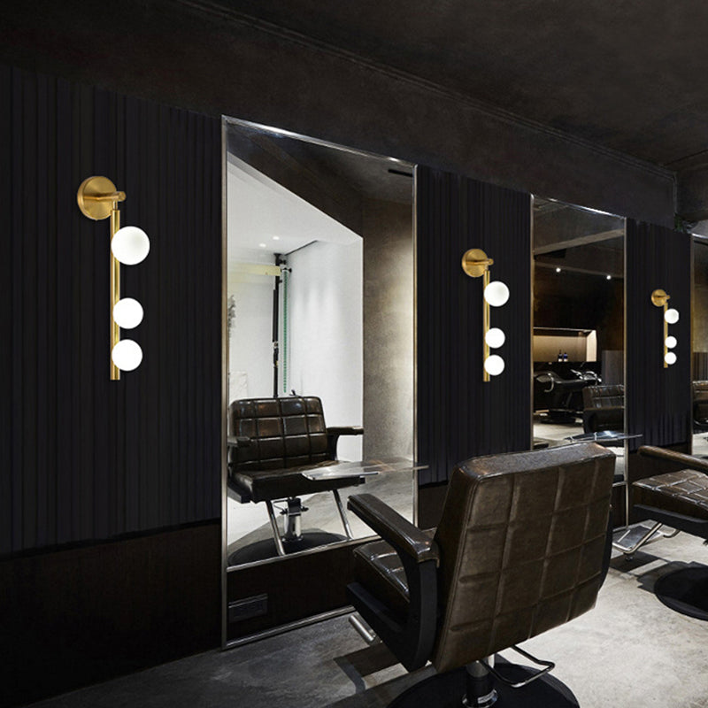 Lisslune | Spherical Wall Vanity Light Modern Luxury Style Glass 3 Light Vanity Light