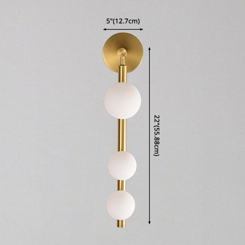 Lisslune | Spherical Wall Vanity Light Modern Luxury Style Glass 3 Light Vanity Light