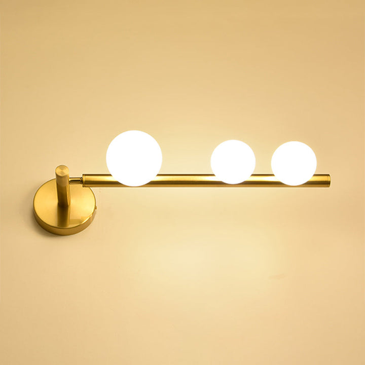 Lisslune | Spherical Wall Vanity Light Modern Luxury Style Glass 3 Light Vanity Light