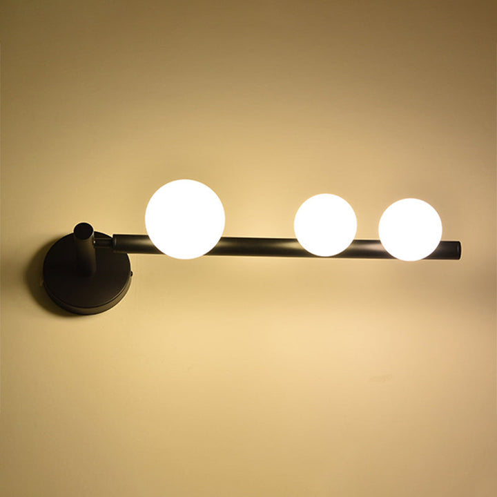 Lisslune | Spherical Wall Vanity Light Modern Luxury Style Glass 3 Light Vanity Light