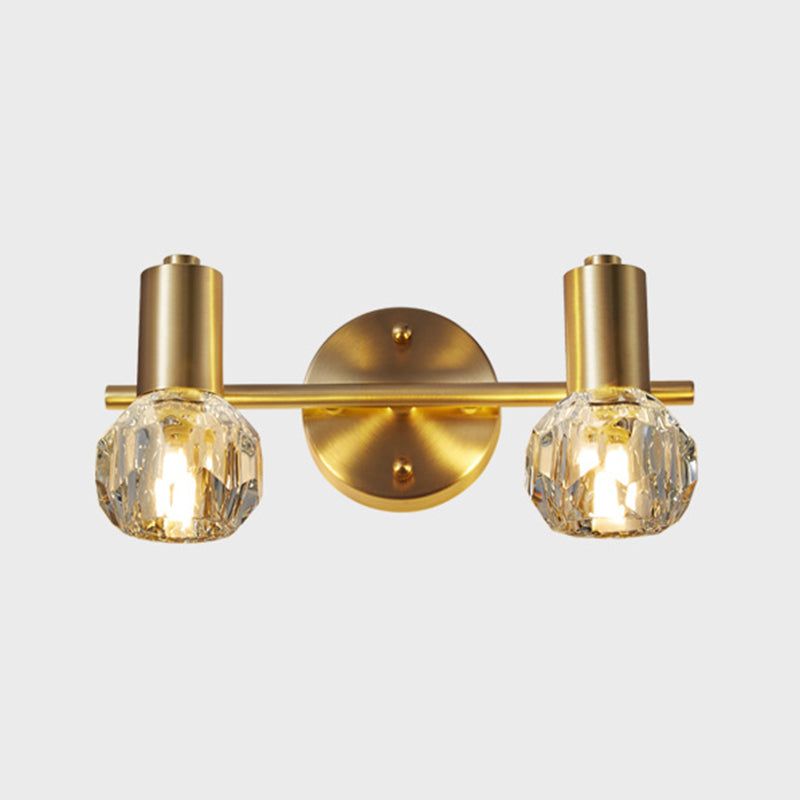 Lisslune | Circle Vanity Wall Lamps Modern Luxury Style Copper Vanity Lights