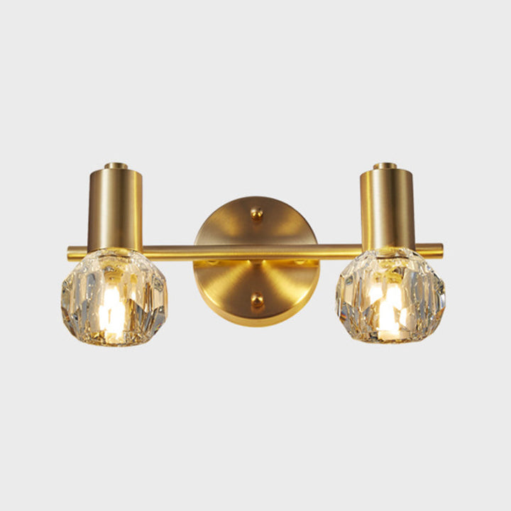 Lisslune | Circle Vanity Wall Lamps Modern Luxury Style Copper Vanity Lights