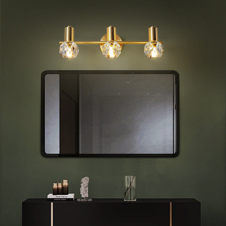 Lisslune | Circle Vanity Wall Lamps Modern Luxury Style Copper Vanity Lights