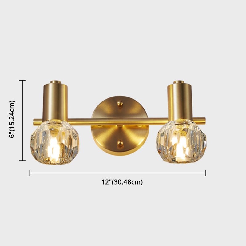 Lisslune | Circle Vanity Wall Lamps Modern Luxury Style Copper Vanity Lights