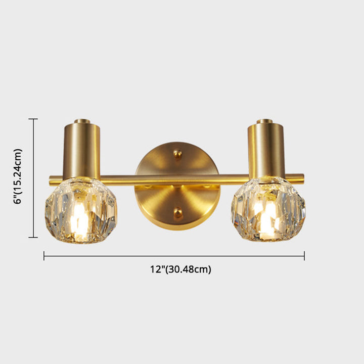Lisslune | Circle Vanity Wall Lamps Modern Luxury Style Copper Vanity Lights