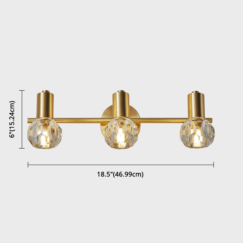 Lisslune | Circle Vanity Wall Lamps Modern Luxury Style Copper Vanity Lights