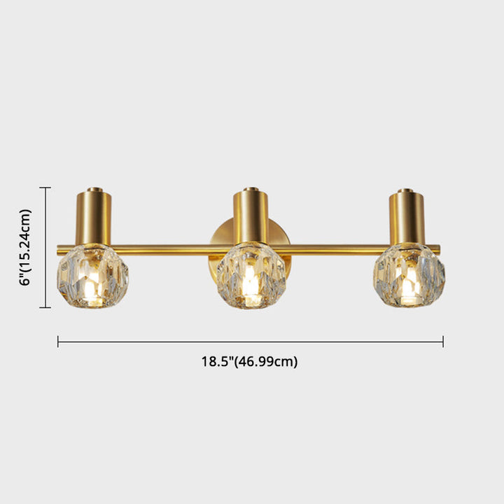 Lisslune | Circle Vanity Wall Lamps Modern Luxury Style Copper Vanity Lights