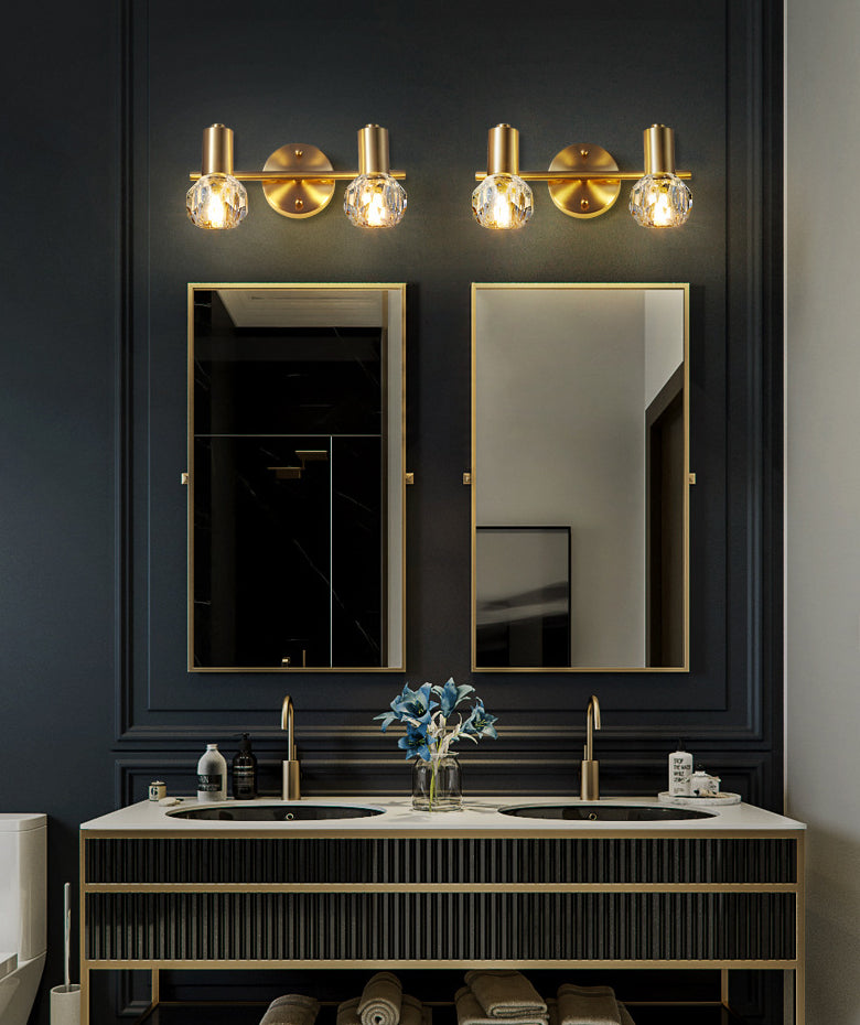 Lisslune | Circle Vanity Wall Lamps Modern Luxury Style Copper Vanity Lights